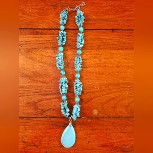 Turquoise pendant necklace
